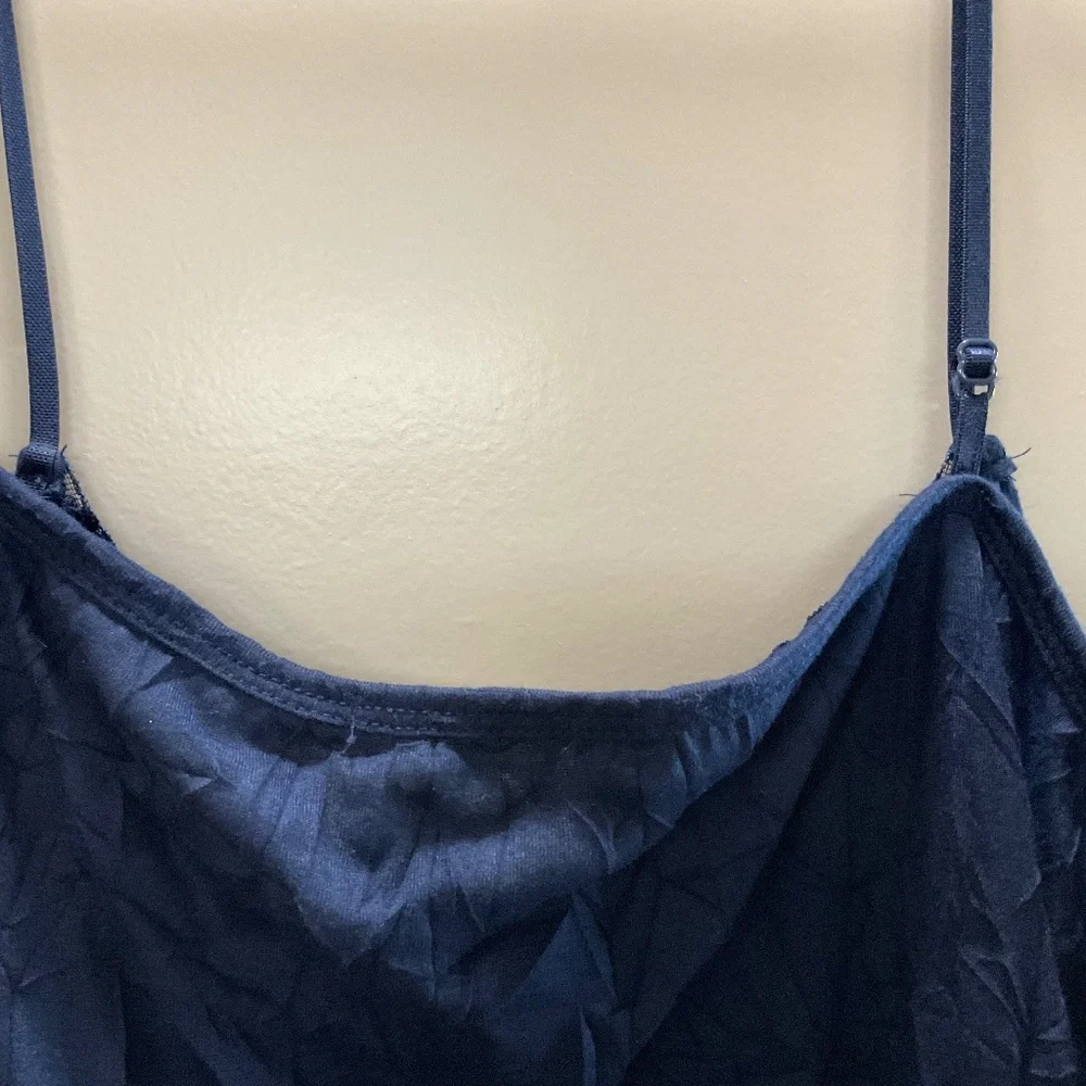 Maurice’s Women’s Dark Navy Lace Trim Crinkle Cami Size XXL - Picture 5 of 14